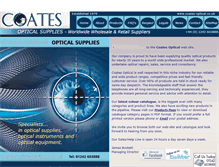 Tablet Screenshot of coates-optical.co.uk
